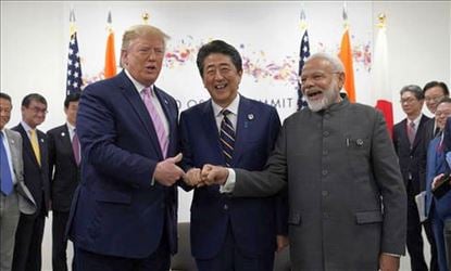 Modi, Trump & Shinzo discussed about peace & security